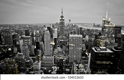 New York City Skyline at Night - Shutterstock ID 534513610