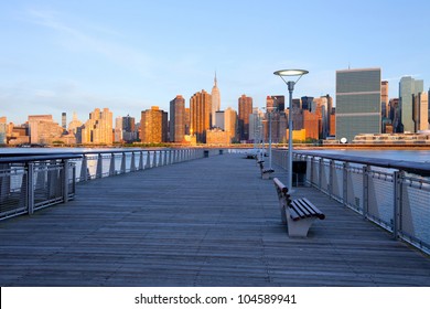 New York City Skyline From Queens, United States