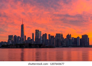 New York City Skyline Sunrise