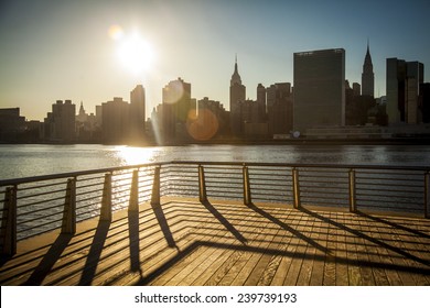 New York City Skyline. View From Long Island City