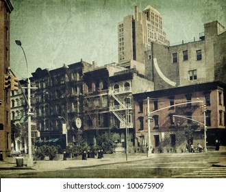 New York City. Street. Old Style Image