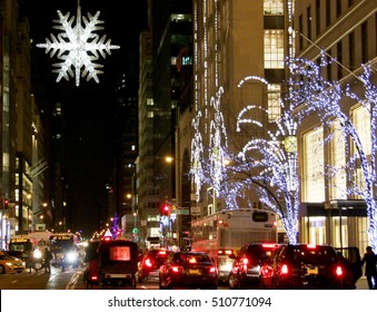 New York City Street Sceene On New Years Eve 2015