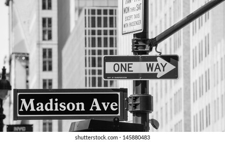 New York City Street Signs, Manhattan