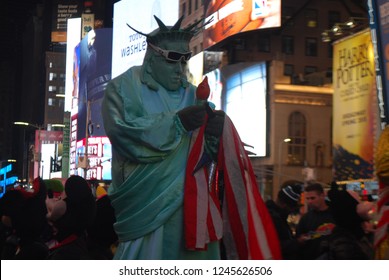 New York City TIME SQUARE, Downtown Manhattan - March 2018