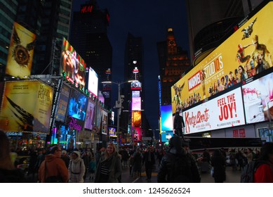 New York City TIME SQUARE, Downtown Manhattan - March 2018