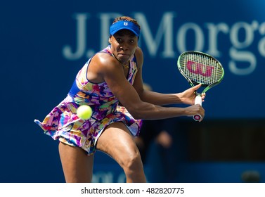 NEW YORK CITY, UNITED STATES - SEPTEMBER 5 : Venus Williams in action at the 2016 US Open Grand Slam tennis tournament