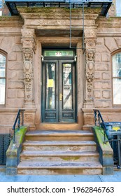 New York City, USA - April 13, 2021: West Village Street View, New York City, USA