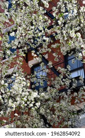 New York City, USA - April 13, 2021: West Village Street View, New York City, USA