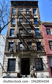 New York City, USA - April 13, 2021: West Village Street View, New York City, USA