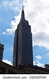 New York City, USA - August 2016: Empire State Building Close Up In NYC