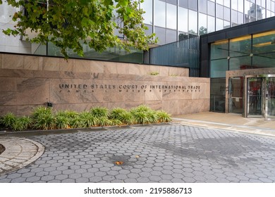 New York City, USA - August 22, 2022: US Court Of International Trade In New York City, A U.S. Federal Court That Adjudicates Civil Actions Arising Out Of U.S. Customs And International Trade Laws.