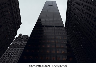 New York City, USA - February 13, 2020: 140 Broadway, Formerly Known As The Marine Midland Building And HSBC Bank Building Is A 51-story International Style Office Building