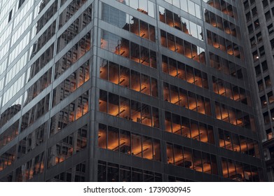 New York City, USA - February 13, 2020: 140 Broadway, Formerly Known As The Marine Midland Building And HSBC Bank Building Is A 51-story International Style Office Building