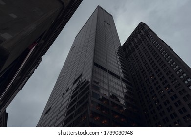 New York City, USA - February 13, 2020: 140 Broadway, Formerly Known As The Marine Midland Building And HSBC Bank Building Is A 51-story International Style Office Building