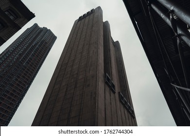 New York City, USA - February 13, 2020: 33 Thomas Street, Formerly The AT&T Long Lines Building, Skyscraper In Civic Center, Lower Manhattan