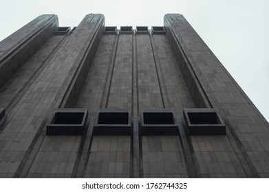 New York City, USA - February 13, 2020: 33 Thomas Street, Formerly The AT&T Long Lines Building, Skyscraper In Civic Center, Lower Manhattan