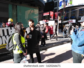 New York City, New York / USA - January 19 2020: Interview With A 