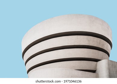 New York City, USA - June 23, 2018: The Solomon R. Guggenheim Museum Of Modern And Contemporary Art. Designed By Frank Lloyd Wright