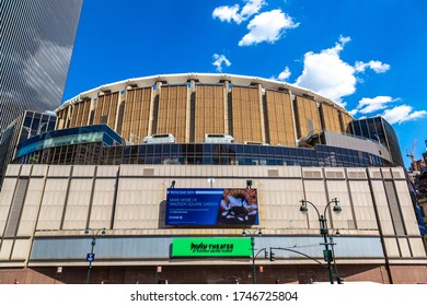 NEW YORK CITY, USA - MARCH 15, 2020: Madison Square Garden In New York City, USA