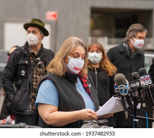 New York City New York USA March 16, 2021 Nurses At Mt. Sinai Hospital Speak Out About The Unsafe Working Conditions At The Hospital. 