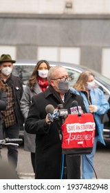 New York City New York USA March 16, 2021 Nurses At Mt. Sinai Hospital Speak Out About The Unsafe Working Conditions At The Hospital. 