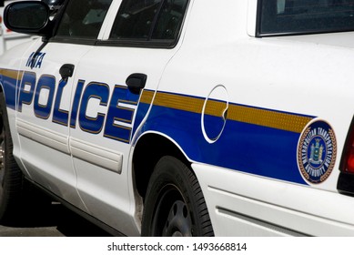 New York City - USA - May 25 2017: Metropolitan Transportation Authority Police Car