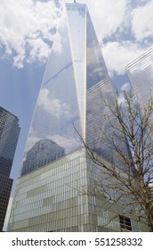 New York City, USA - May 4, 2015: One World Trade Center, Freedom Tower In Manhattan From Below