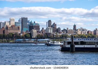 New York City - USA - Oct 18 2019: Pier 15 At The South Street Seaport At Daytime In Autumn