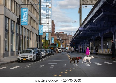 New York City - USA - Oct 18 2019: Pier 15 At The South Street Seaport At Daytime In Autumn