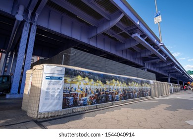 New York City - USA - Oct 18 2019: Pier 15 At The South Street Seaport At Daytime In Autumn