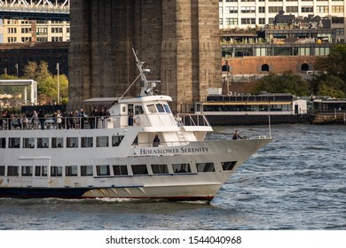 New York City - USA - Oct 18 2019: Pier 15 At The South Street Seaport At Daytime In Autumn