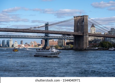 New York City - USA - Oct 18 2019: Pier 15 At The South Street Seaport At Daytime In Autumn