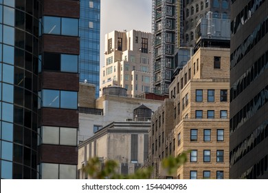 New York City - USA - Oct 18 2019: Pier 15 At The South Street Seaport At Daytime In Autumn