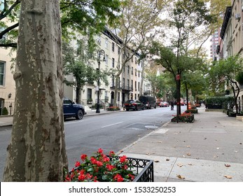 New York City, New York / USA - October 16 2019 : Upper East Side 62nd. Street.