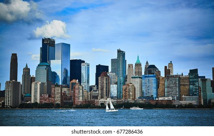 New York City View From Upper New York Bay