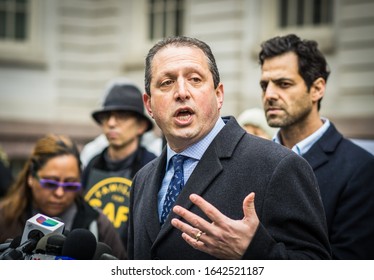 New York City, New York/USA February 11, 2020 Members Of The City Council Held A Press Conference Today At City Hall Where They Will Vote On The Reckless Driver Accountability Act. 