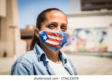 New York City, New York/USA June 14, 2020 The Puerto Rican And Latino Community Joined The Black Lives Matter Protest Demanding Justice For Victims Of Police Brutality. 