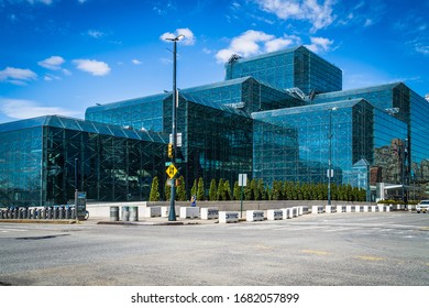 New York City, New York/USA March 24, 2020 Jacob Javits Convention Center Will Be An Emergency Hospital For Covid-19 Patients To Ease The Overcrowed At New York City Hospitals.   