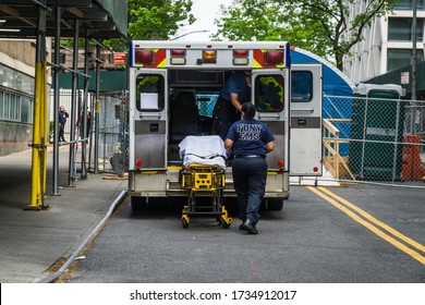 New York City, New York/USA May 18, 2020 IN Celebration Of EMS Week 2020. 