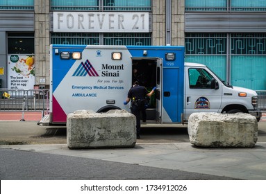 New York City, New York/USA May 18, 2020 IN Celebration Of EMS Week 2020. 