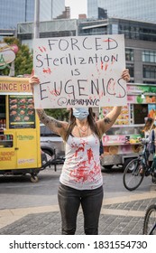 New York City, New York/USA October 11, 2020 Af3irm Held A Demonstration Today, They Are A National Organization Of Women Fighting Anti Imperialism And Anti Oppression In All Its Forms. 