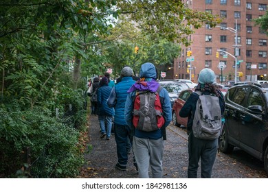 New York City, New York/USA October 28, 2020 Early Voting On Manhattan's Upper Westside West Side High School. 