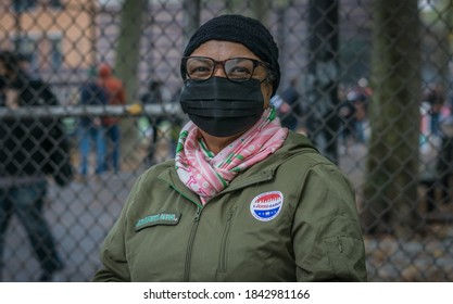 New York City, New York/USA October 28, 2020 Early Voting On Manhattan's Upper Westside West Side High School. 