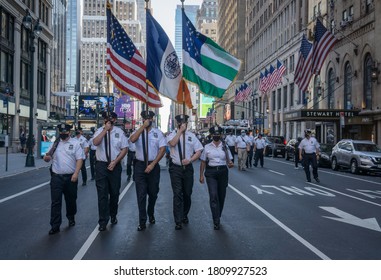 New York City, New York/USA September 6, 2020 The Father Mychal Judge 911 Walk Of Remembrance Honoring All The Fallen First Responders Of September 11, 2001 Terror Attack.