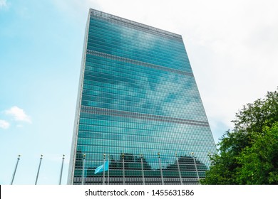 New York City/USA - May 25, 2019 United Nations Secretariat Building, New York City