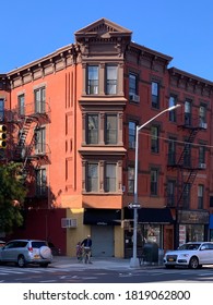 New York City/USA - September 20, 2020:  Park Slope Street View, Brooklyn, New York.