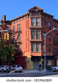 New York City/USA - September 20, 2020:  Park Slope Street View, Brooklyn, New York.