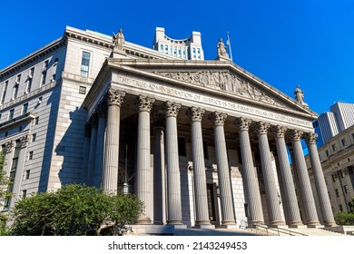 New York County Supreme Court in New York City, NY, USA - Shutterstock ID 2143249453
