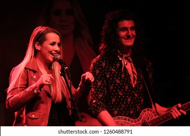 NEW YORK - DEC 13: Gabby Barrett (L) And Cade Foehner Perform In Concert At Irving Plaza On December 13, 2018 In New York City