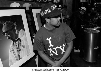 NEW YORK - DECEMBER 1 - Celebrity photographer Johnny Nunez  poses at the New Era launch party for Johnny Nunez Limited Edition 59FIFTY CAP at the New Era Flagship store in New York on December 1, 2010.